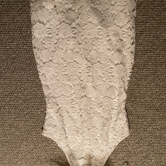 Lulus White Lace Halter Dress - Picture 2 of 3